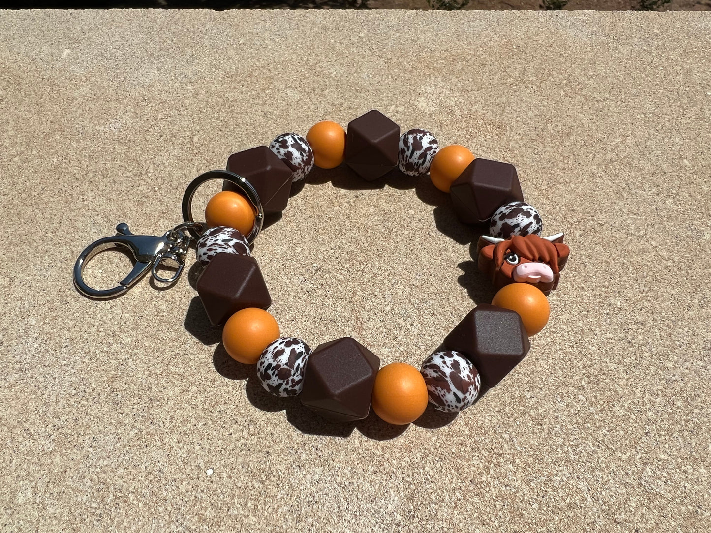Brown Hex orange cow