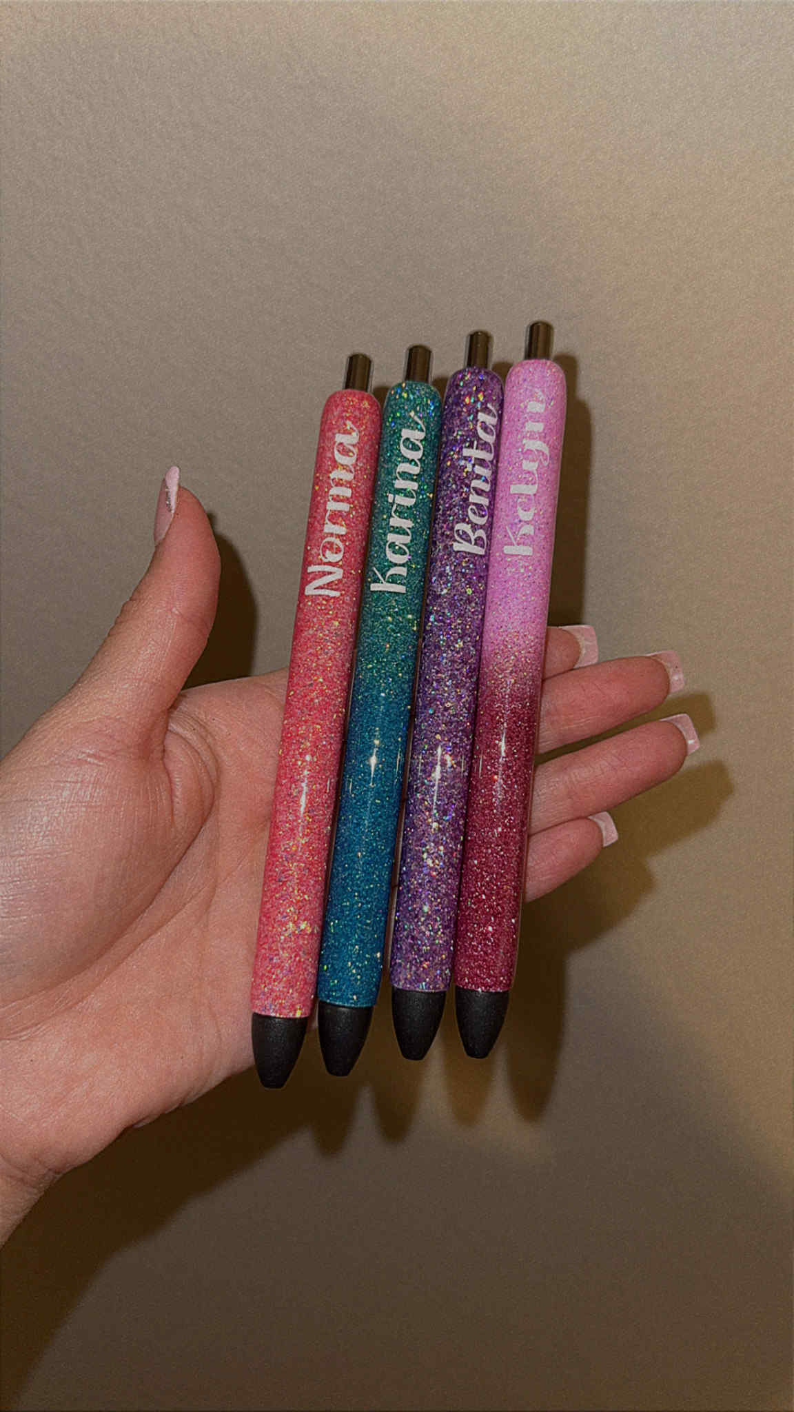 Custom Glitter Pens