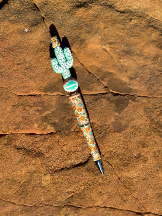 Aztec cactus pen