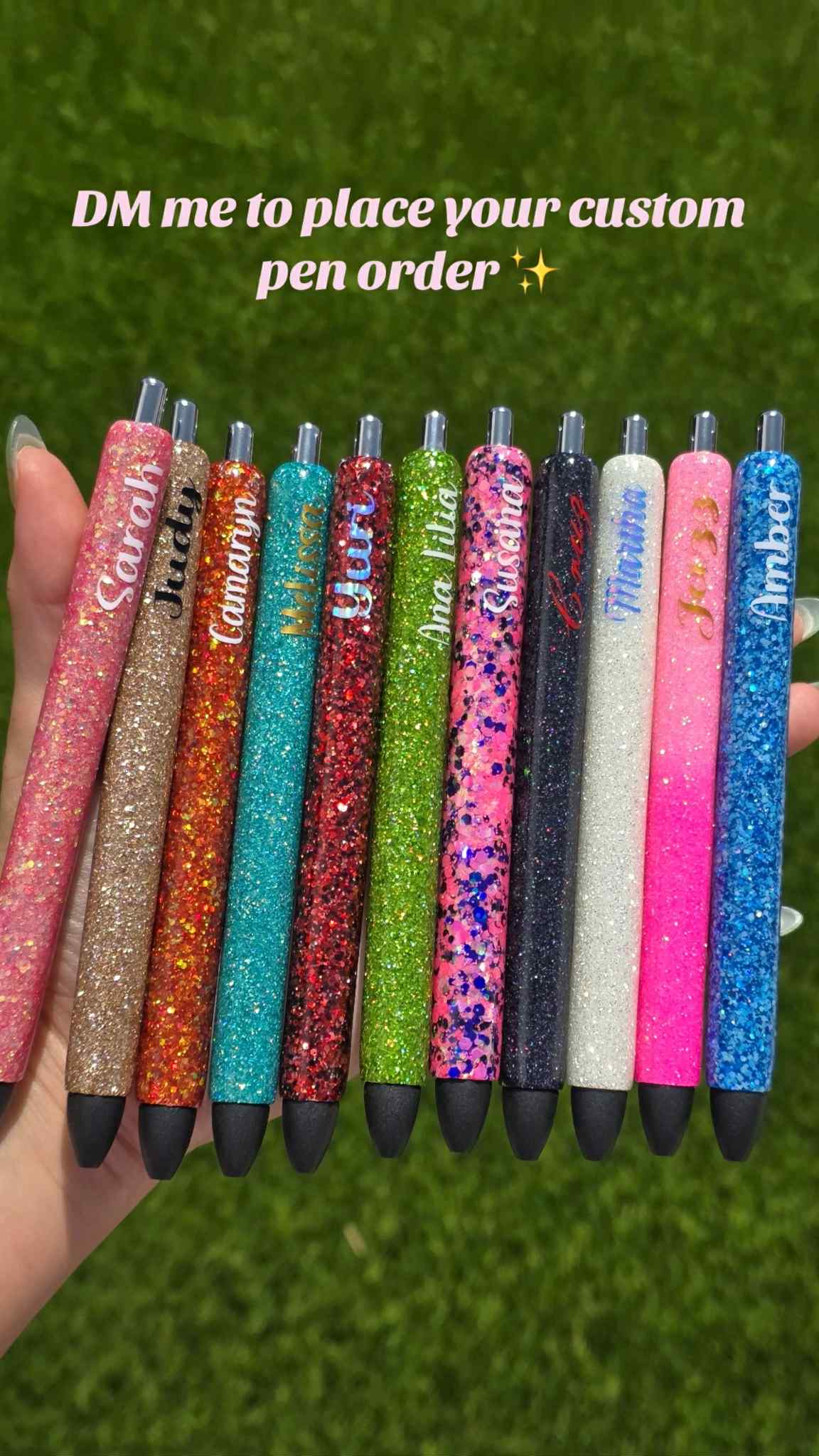 Custom Glitter Pens
